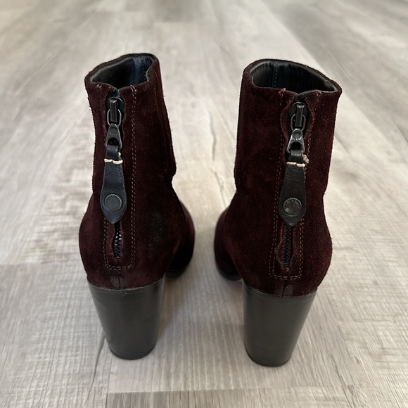 Rag and Bone Classic Newbury Boots Burgundy Suede - Picture 5 of 10